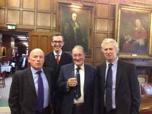 James with Dr Colin McNae (son of Leonard McNae), with authors of the 22nd edition of McNae’s Mike Dodd + Mark Hanna
